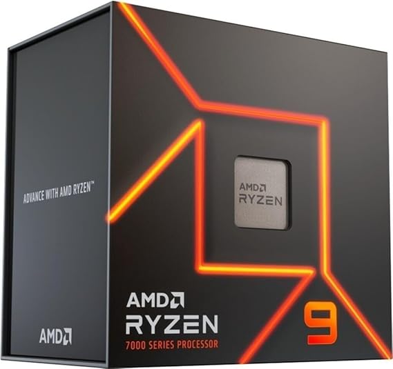 AMD Ryzen 9 7900 Processor 12 Core/24 Thread, Unlocked, Zen 4 Architecture 76MB L2+L3 Cache, TDP 65W, Boost Frequency up to 5.4GHz, Socket AM5.DDR5 & PCIe 5.0 Heatsink not included