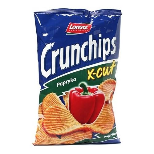 Lorenz Cruchnips X-Cut PAPRIKA Potato Chips -PACK of 2-