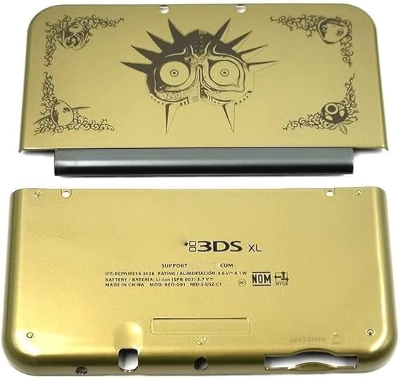 Top Bottom Case Front Back Housing Shell Faceplate for New 3DS LL XL Cover (Gold)
