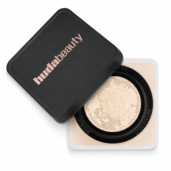 Huda Easy Bake Fragrance Free Loose Baking & Setting Powder - Pound Cake (Fair, Light, Medium, and Tan Skin Tones) - 0.71 oz / 20 g