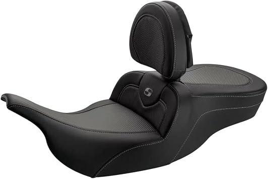 Saddlemen Road Sofa Seat With Backrest Carbon Fiber For 97-07 HARLEY FLHTCU
