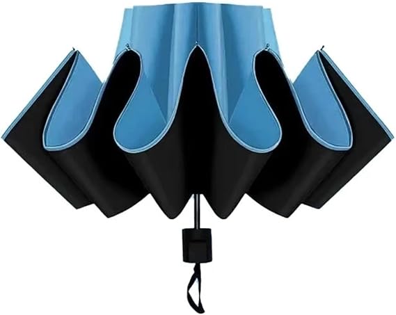 Manual Folding Umbrella Large Double Size Protection Sun Rain Resistant Compact Shade Sunny And Rainy Umbrella