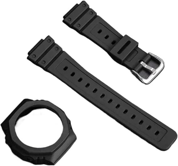 GA-2100 Resin Strap + Case Compatible With Casio G-Shock GA-2110 Replace Watch Band Quick Release Men Women Bracelet Protective Bezel