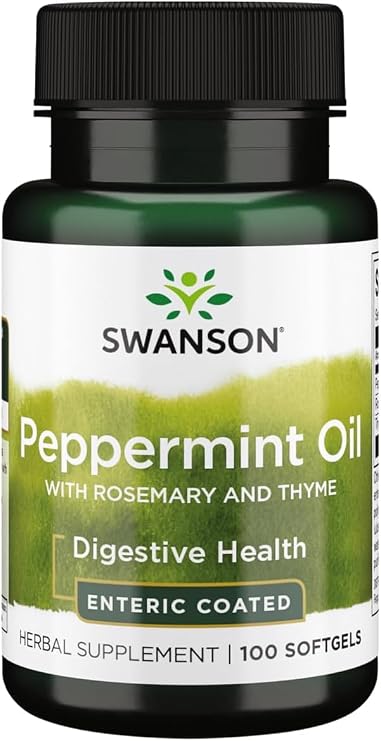 Swanson Peppermint Oil Combination 100 Sgels
