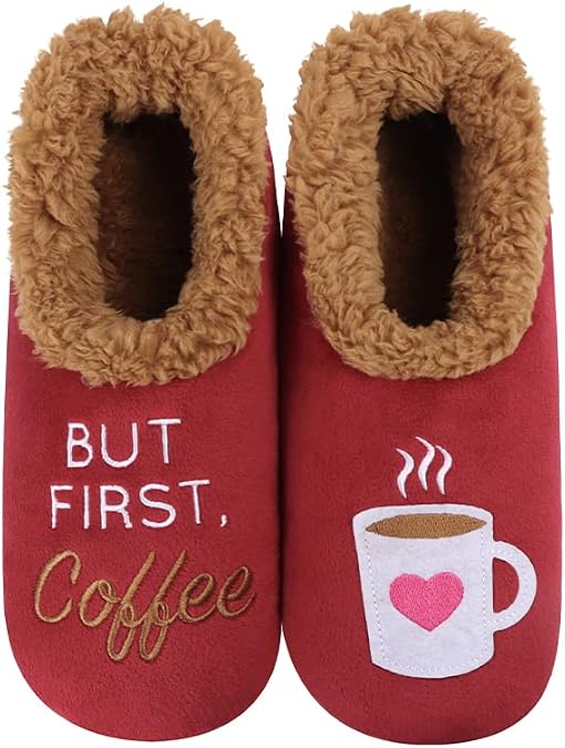 Snoozies Coffee Slipper Socks for Women