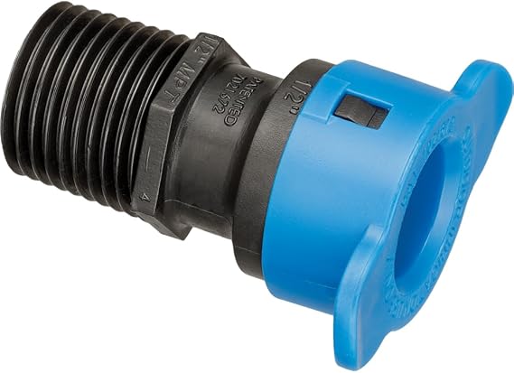 BL436-005 No Glue Needed 1/2" BLR x 1/2" Mipt Adapter
