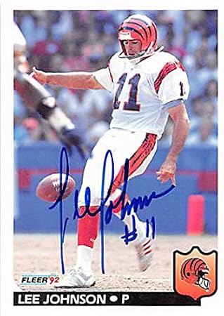 Autograph 124125 Cincinnati Bengals 1992 Fleer No. 59 Lee Johnson Autographed Football Card
