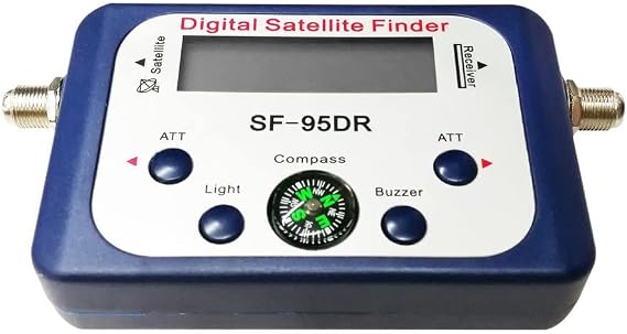 POFET Satellite Signal Finder,Mini LCD Digital Satellite Finder Meter,Professional Satellite Finder with Alert Buzzer,Signal Strength Finder for Satellite Antennas