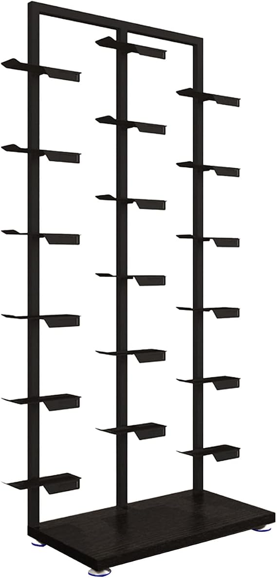 Commercial Clothing Store Shoe Rack Display Rack, Large Free Standing Shoe Organizer Display & Storage Shelf Rack, Creative Modern Retail Boutique Sneaker Basketball Shoes Organizer Stand