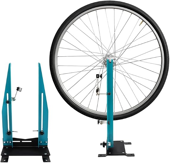 Wheel Truing Stand, Professional Bicycle Wheel Maintenance, Bicycle Truing Stand, Great Wheel Alignment Repair Tool, Dual 360 Rotating Bike Wheel Truing Stand for Rim Truing For MTB Road