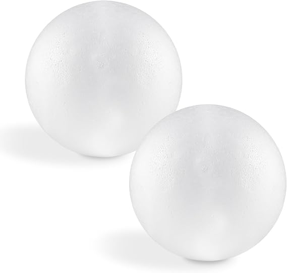 niCWhite White Foam Balls Polystyrene Craft Balls Art Decoration Balls