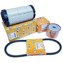 JCB Mini Digger Parts - Genuine JCB Mini Digger Filter Kit with Belt for Mini Digger (JCB Part no. 32/919902, 32/401102, 02/631260) Genuine JCB Mini Digger Air Filter, JCB Fuel Filter & JCB Belt