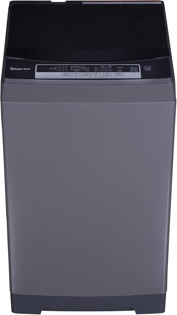 1.7 cu. ft. Portable Compact Top Load Washer in Gray