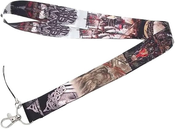 Anime Source Vikings Television Series Ragnar Lothbrok Character TV Show Lanyard Keychain ID Badge Holder