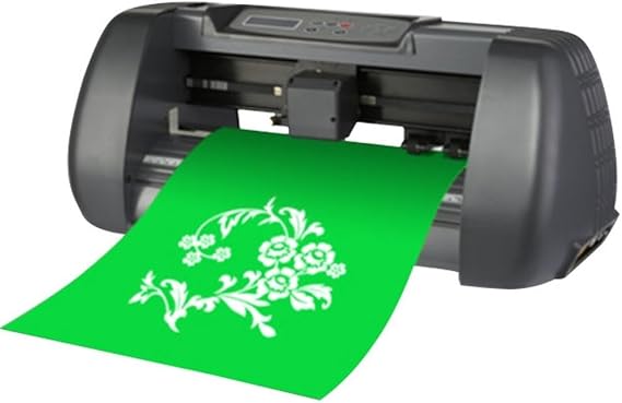 Vinyl Cutter Machine, Vinyl Plotter Cutting Plotter Machine, Vinyl Printer LCD Display Plotter Cutter, Cutting width: 280MM, Engraving speed: 10-500MM/S, Paper Feed Cutting Plotter for Fabric