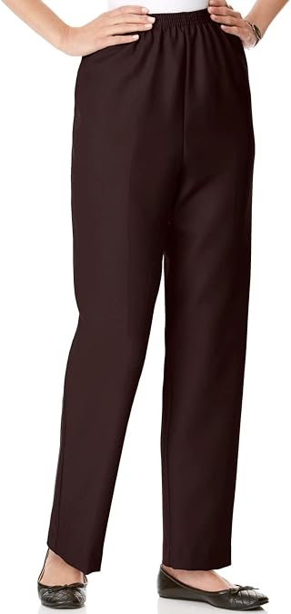 Alfred Dunner Classics Elastic Waist Pants
