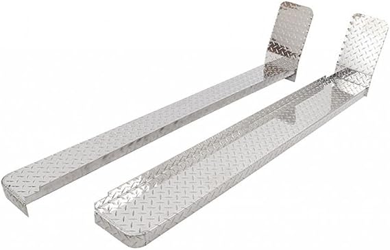 Dee-Zee Running Boards for Ford E-150/E-250 2006-2014 | Cut-A-Away | 37In | Silver
