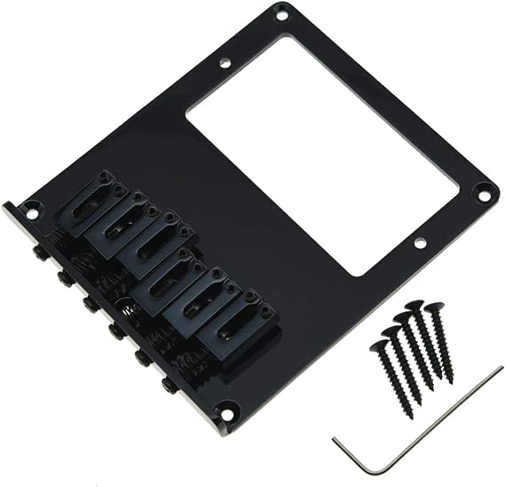 KAISH Tele Bridge Tele Humbucker Guitar Bridge for Telecaster/Tele Guitar Black