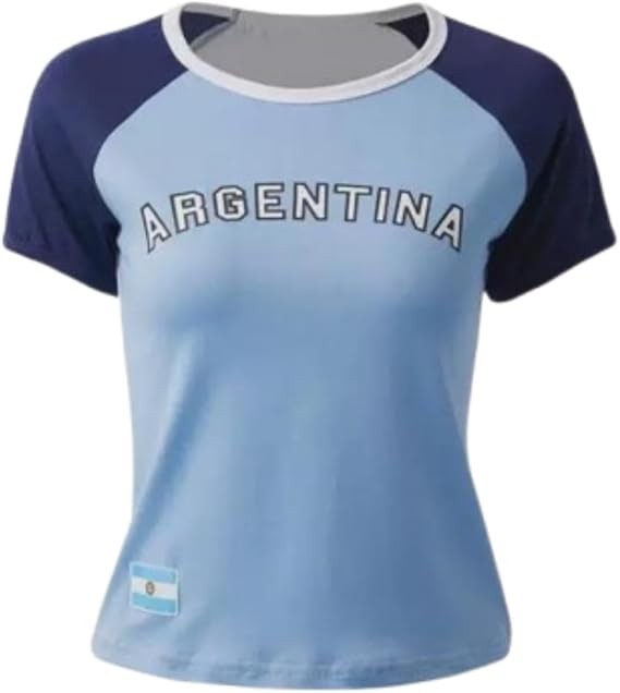 CUTEGAL Vintage Graphic Baby Tees for Women Brazil Jersey Y2k Top Mexico Shirt 2000s Clothes Summer Going Out Tops