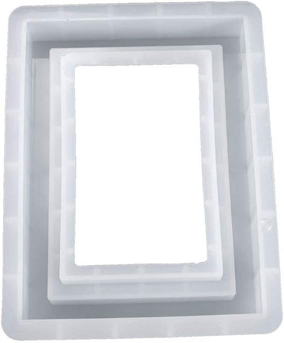 Resin Crystal Epoxy Mold Rectangular Photo Frame Crafts Casting Silicone Mould