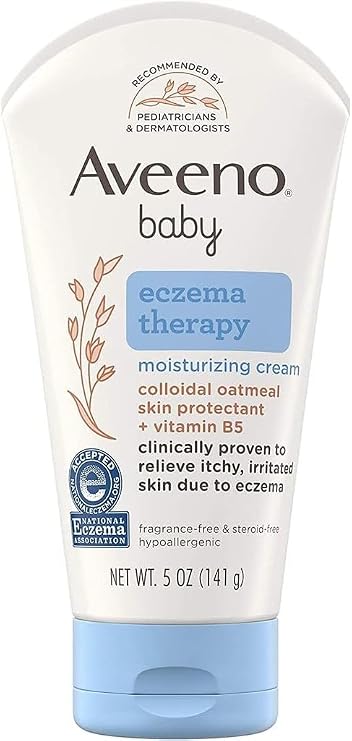 AVEENO Baby Eczema Therapy Moisturizing Cream 5 oz (Pack of 4)