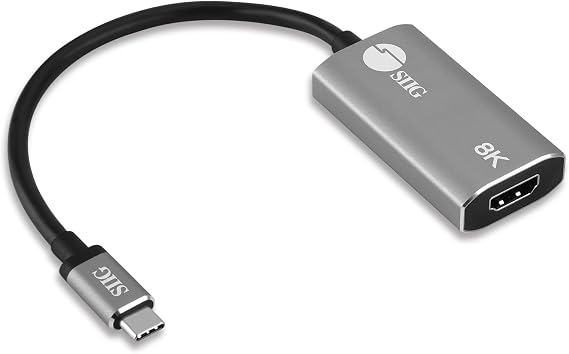 SIIG USB-C to HDMI 2.1 Adapter, 8K60, HDR, CB-TC0L11-S1