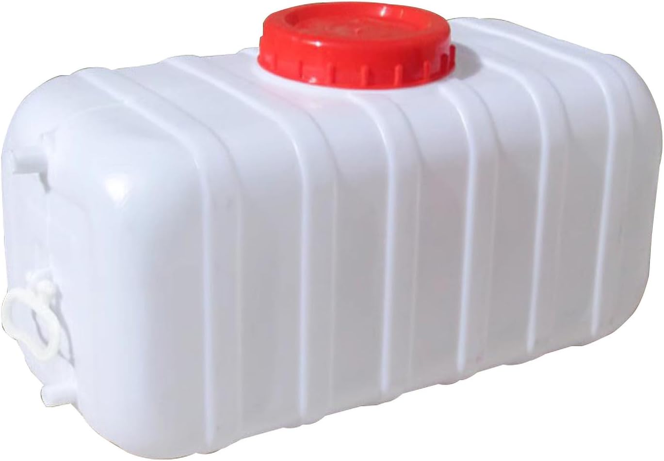 Water Tank Extra Thick Water Canister with Tap Drinking Water Container Large Horizontal Outer Container Thickened Wide Neck Canister Camping Hiking Outdoor (Size: 110L)