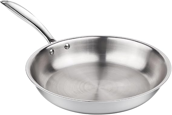 Homegrown Stainless Steel Saute Pan, Extra Large, High-Grade Triply