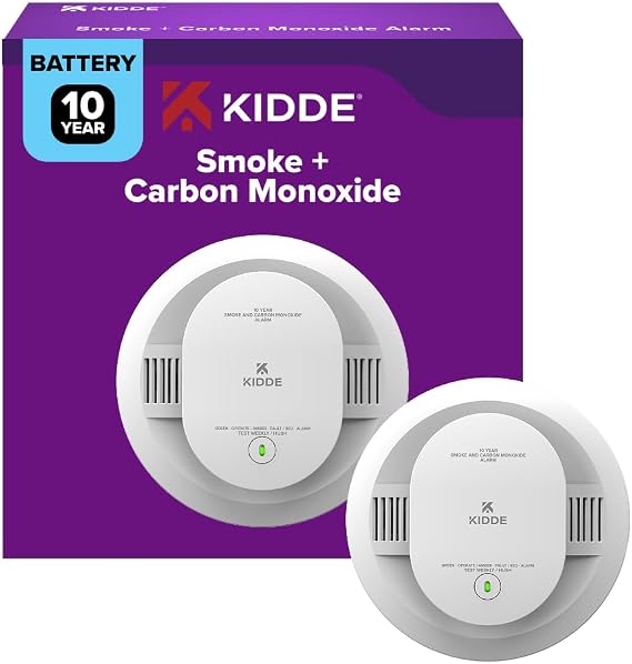 Kidde Smoke & Carbon Monoxide Detector, 10-Year Battery, 30CUD10, 1 Pack
