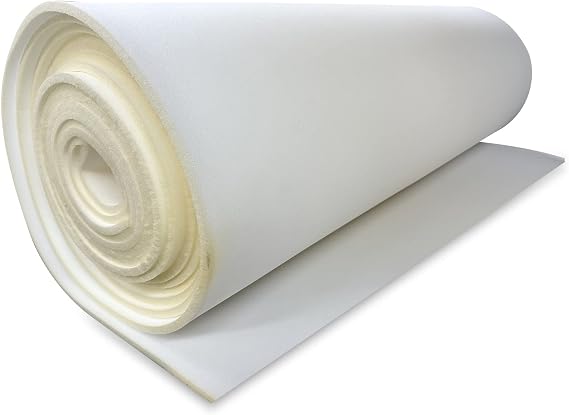 AK TRADING CO. 3/4 Thick Open Cell Upholstery Foam Padding 56 Wide By The Yard Soft, High-Quality Upholstery, Crafts & DIY Projects Foam