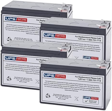 12V 7AH Replacement Battery Set for SHAOXING HUITONG 6-DW-7-4 Pack