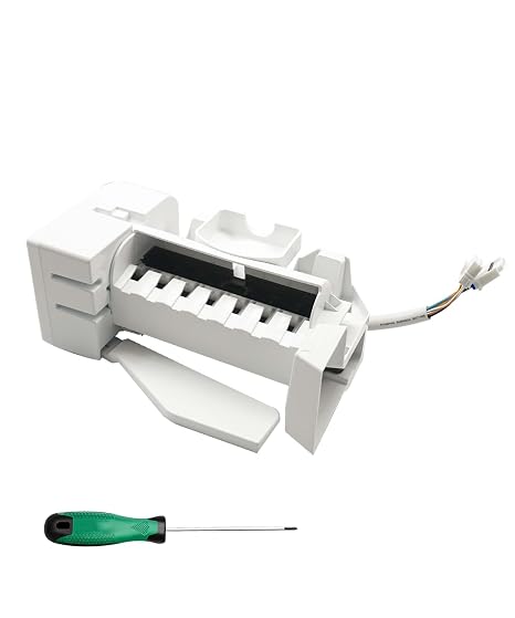 WR30X39345 Refrigerator Ice Maker Kit Built-in + Auger,Small Cube-Ice Maker Replacement, Compatible with GE Bottom-Mount Refrigerator, Replaces WR30X31922, WR30X36235,WR30X38005 and 4979419 Etc
