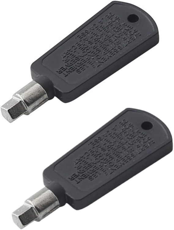2 Pcs Universal Fridge Freezer Door Lock Keys - Secure Accessories with Spare Replacements, Ideal for Multiple Devices
