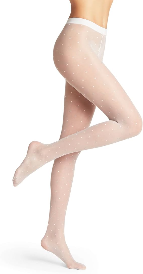 FALKE Women's Dot Tights, Ultra Sheer 15 Denier, Dot Pattern, Trendy Stockings, 1 Pair