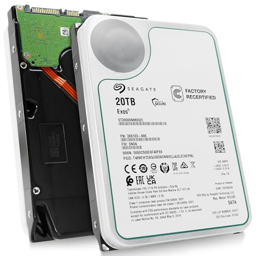 Seagate Exos 20TB 7.2K RPM SATA 6Gbs 3.5in Enterprise HDD ST20000NM002C