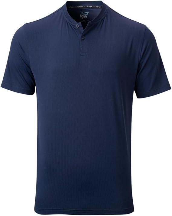 TGW Men's Cooling Textured Golf Polo Shirt for Golfing
