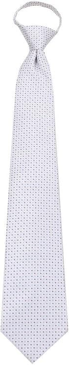 BUYYOURTIES ZIP-12365 - Mens Pattern Pre-made Zipper Tie Pre-made Designer Pattern Zipper Necktie