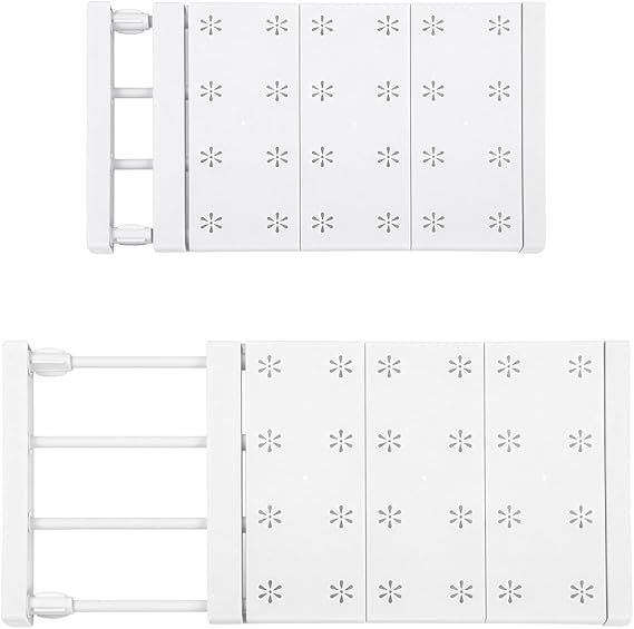 Extendable Closet Shelf Adjustable Tension Shelf, Expandable | Wardrobe Organizer Divider for Cupboard, Kitchen & Bathroom Storage, No Drill Telescopic Shelf Rack 38–60cm, 20kg Capacity