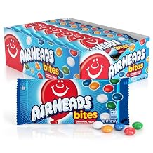 Airheads Candy Bites, Chewy Candy Bags, Assorted Fruit Flavors Naturally and Artificially Flavored, 2 Ounces (18-Pack)