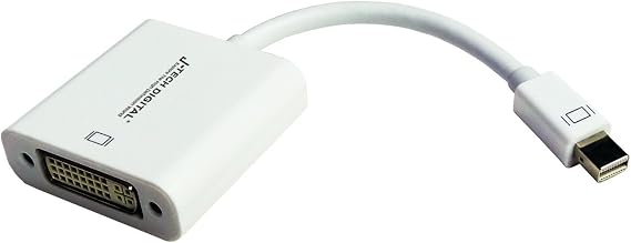 J-Tech Digital JTDMINIDVI Mini Display Port to DVI Adapter Female Cable for MacBook/MacBook Pro/iMac/MacBook Air
