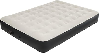 DIMAR GARDEN Twin Size Air Mattress with Built-in Pump, Inflatable Flocked AirBed Blow Up Mattress
