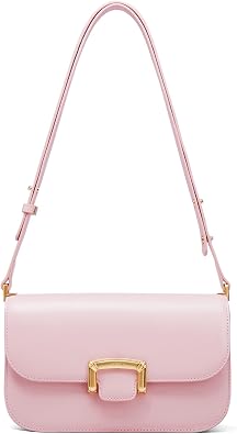 LA FESTIN Small Leather Shoulder Bag for Women - Designer Crossbody Handbag Satchel Purse with Strap for Everyday Use
