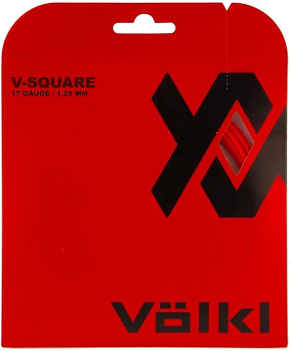 VOLKL V-Square | Tennis Racquet String | Ultimate Spin & Firm Feel | Co-Polymer Square Shape