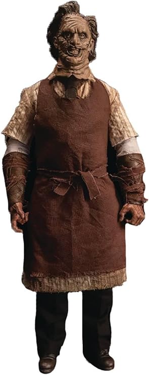 Trick Or Treat Studios Leatherface 13 Inch 1, 6 Scale Action Figure | Officially Licensed 1:6 Scale Leatherface Figure, ~13in Tall, Includes 3 Hands, Sledgehammer, Detailed Chainsaw Accessory
