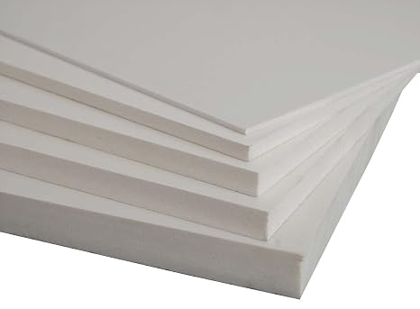 Plastic PVC Foam Board Sheet - Advertising - 24" X 24" - White - 25MM Thick - Used in Architecture, Indoor & Outdoor Decoration, Furniture, Pos & Pop Signage & Crafts - Lightweight & Water-Resistant