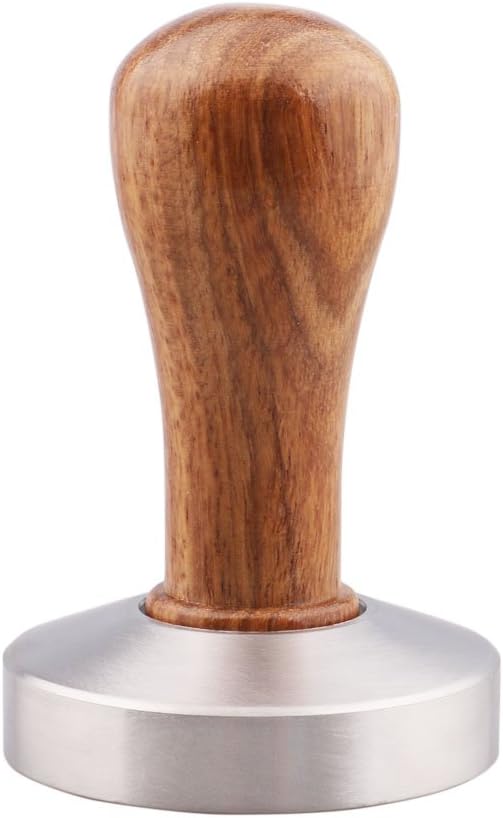 Stainless Steel Coffee Tamper 49mm Barista Espresso Base Coffee Bean Press ...