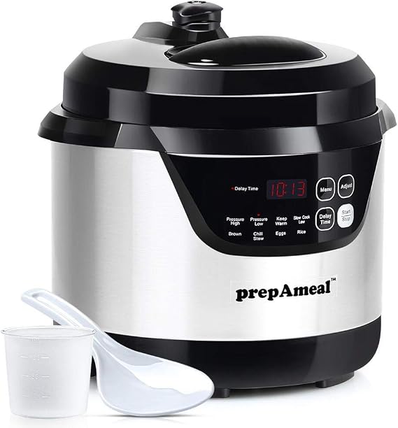 3 Quart Pressure Cooker 8 IN 1 Multi Use Programmable Instant Cooker Electric Pressure Pot with Slow Cook, Rice, Steamer, Saute, Brown, Warmer