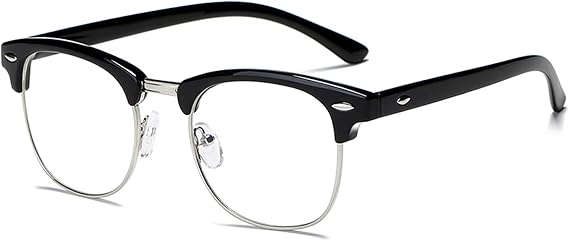 Blue Light Blocking Glasses for Computer Eye Strain Computer Gaming Glasses Anti Blue Ray Computer glasses UV400 Clear Lens