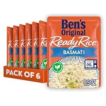 BEN'S ORIGINAL Ready Rice Roasted Chicken Flavored Rice, Easy Dinner Side, 8.8 OZ Pouch (Pack of 6)
