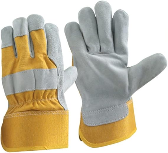 Leather welding gloves wear-resistant high temperature resistant labor protective welding work gloves welder gloves